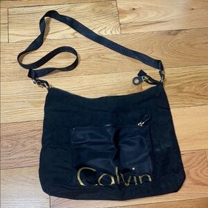 Calvin Klein Black Crossbody Bag with Adjustable Strap